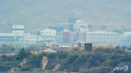 Một điểm canh gác của Triều Tiên gần Kaesong.
